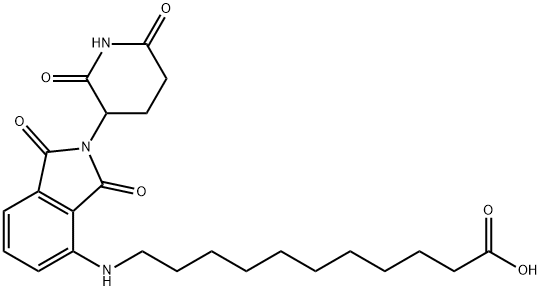 Undecanoic acid, 11-[[2-(2,6-dioxo-3-piperidinyl)-2,3-dihydro-1,3-dioxo-1H-isoindol-4-yl]amino]- Structural