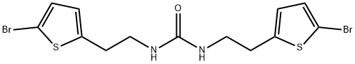 Urea, N,N'-bis[2-(5-bromo-2-thienyl)ethyl]- Structural