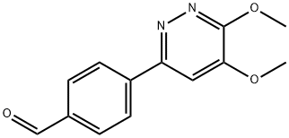 Benzaldehyde, 4-(5,6-dimethoxy-3-pyridazinyl)- Structural