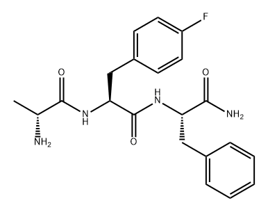 L-Phenylalaninamide, D-alanyl-4-fluoro-L-phenylalanyl- (9CI) Structural