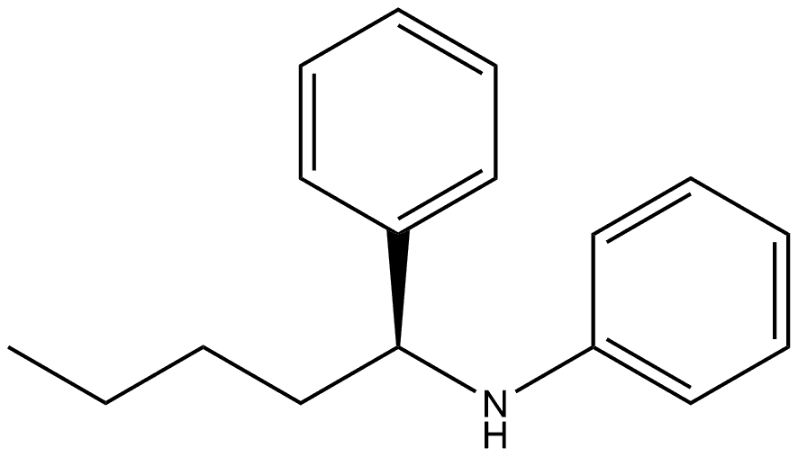 Benzenemethanamine, α-butyl-N-phenyl-, (αS)- Structural