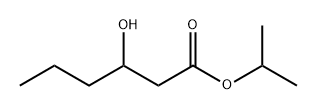 Hexanoic acid, 3-hydroxy-, 1-methylethyl ester Structural