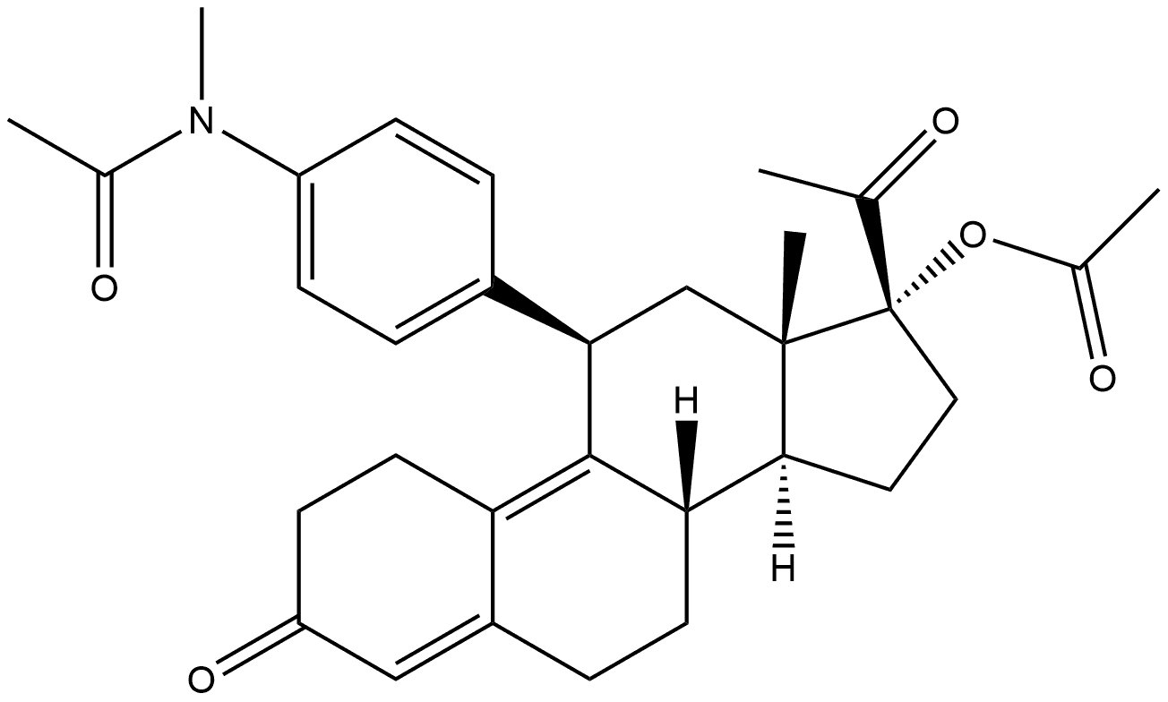 N-Desmethyl N-Acetyl Ulipristal Acetate Structural