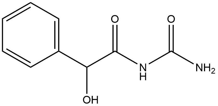 Benzeneacetamide, N-(aminocarbonyl)-α-hydroxy- Structural