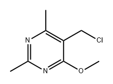 Pyrimidine, 5-(chloromethyl)-4-methoxy-2,6-dimethyl- Structural