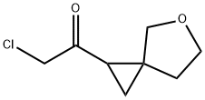 Ethanone, 2-chloro-1-(5-oxaspiro[2.4]hept-1-yl)- Structural