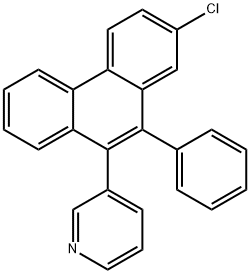 Pyridine, 3-(2-chloro-10-phenyl-9-phenanthrenyl)- Structural