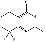 Quinazoline, 2,4-dichloro-8,8-difluoro-5,6,7,8-tetrahydro- Structural