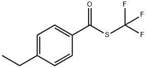 S-(trifluoromethyl) 4-ethylbenzothioate Structural