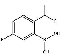 Boronic acid, B-[2-(difluoromethyl)-5-fluorophenyl]- Structural
