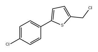 Thiophene, 2-(chloromethyl)-5-(4-chlorophenyl)- Structural