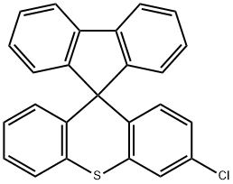 Spiro[9H-fluorene-9,9'-[9H]thioxanthene], 3'-chloro- Structural