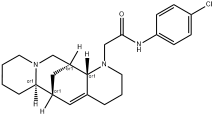 6,?13-?Methano-?2H-?dipyrido[1,?2-?a:3',?2'-?e]?azocine-?1(6aH)?-?acetamide, N-?(4-?chlorophenyl)?-?3,?4,?6,?7,?8,?9,?10,?12,?13,?13a-?decahydro-?, (6R,?6aR,?13S,?13aS)?-?rel- Structural