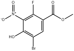 Benzoic acid, 5-bromo-2-fluoro-4-hydroxy-3-nitro-, methyl ester Structural