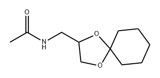 Acetamide, N-(1,4-dioxaspiro[4.5]dec-2-ylmethyl)- Structural