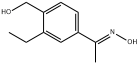Ethanone, 1-[3-ethyl-4-(hydroxymethyl)phenyl]-, oxime, (1E)- Structural