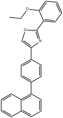 Oxazole, 2-(2-ethoxyphenyl)-4-[4-(1-naphthalenyl)phenyl]- Structural