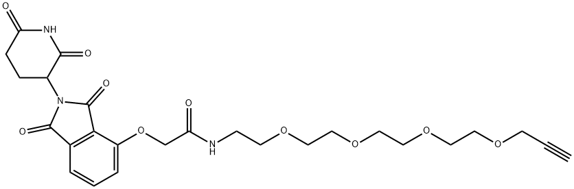 Acetamide, 2-[[2-(2,6-dioxo-3-piperidinyl)-2,3-dihydro-1,3-dioxo-1H-isoindol-4-yl]oxy]-N-3,6,9,12-tetraoxapentadec-14-yn-1-yl-