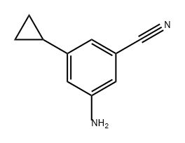 Benzonitrile, 3-amino-5-cyclopropyl- Structural