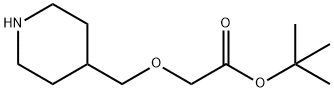 Acetic acid, 2-(4-piperidinylmethoxy)-, 1,1-dimethylethyl ester Structural