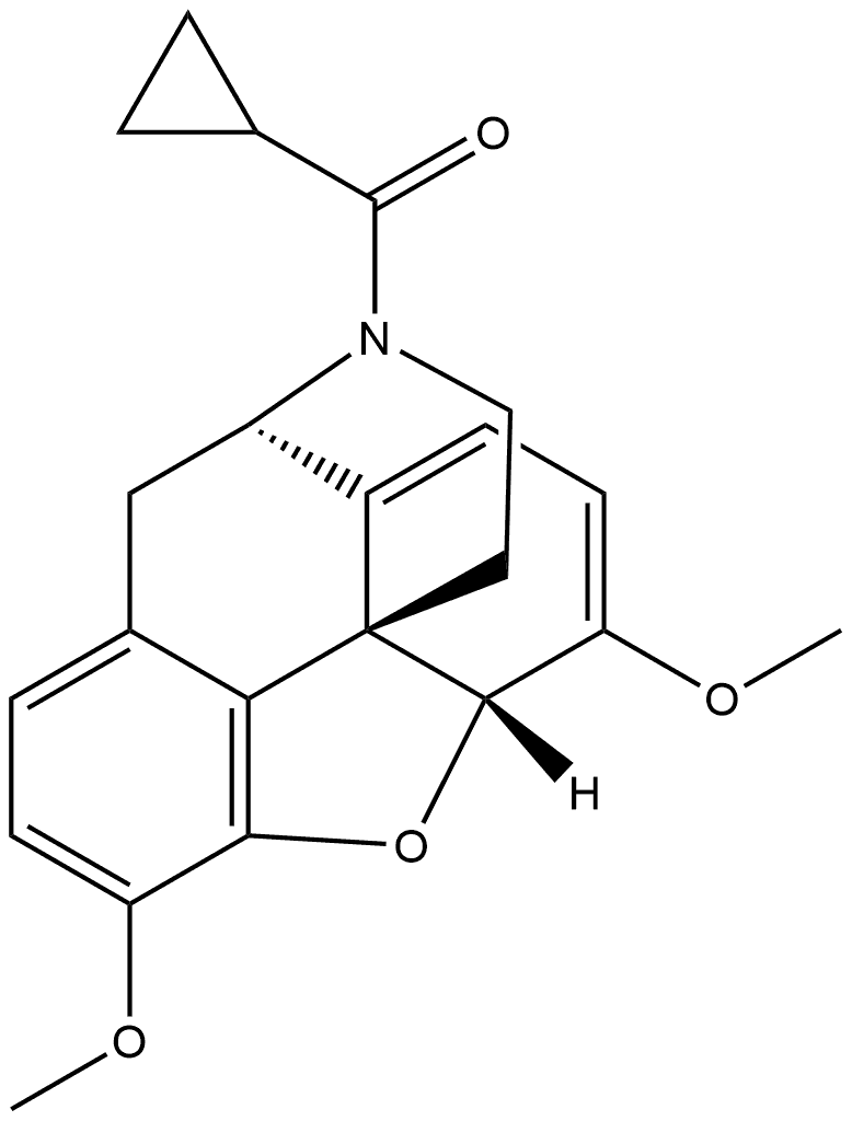 Morphinan, 17-(cyclopropylcarbonyl)-6,7,8,14-tetradehydro-4,5-epoxy-3,6-dimethoxy-, (5α)- Structural