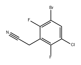 Benzeneacetonitrile, 3-bromo-5-chloro-2,6-difluoro- Structural