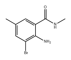 Benzamide, 2-amino-3-bromo-N,5-dimethyl- Structural