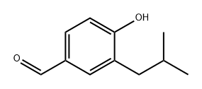 Benzaldehyde, 4-hydroxy-3-(2-methylpropyl)- Structural