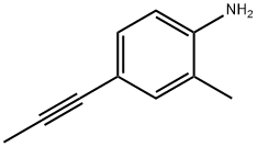 Benzenamine, 2-?methyl-?4-?(1-?propyn-?1-?yl)?- Structural