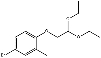 Benzene, 4-bromo-1-(2,2-diethoxyethoxy)-2-methyl- Structural