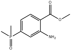 Benzoic acid, 2-amino-4-(dimethylphosphinyl)-, methyl ester Structural