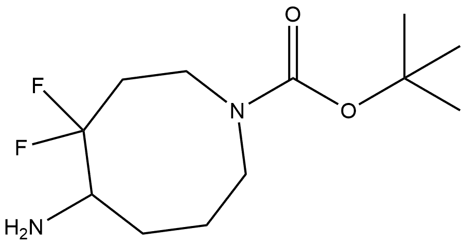 tert-butyl 5-amino-4,4-difluoroazocane-1-carboxylate Structural