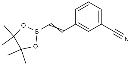 Benzonitrile, 3-[2-(4,4,5,5-tetramethyl-1,3,2-dioxaborolan-2-yl)ethenyl]- Structural