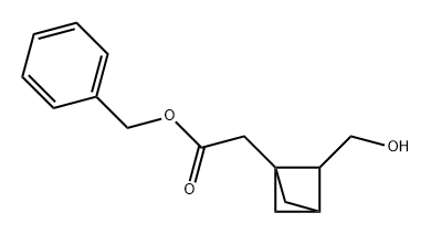 Bicyclo[1.1.1]pentane-1-acetic acid, 2-(hydroxymethyl)-, phenylmethyl ester Structural