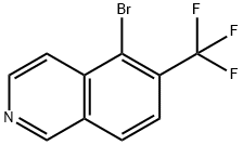 Isoquinoline, 5-bromo-6-(trifluoromethyl)- Structural
