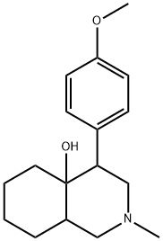 4a(2H)-Isoquinolinol, octahydro-4-(4-methoxyphenyl)-2-methyl- Structural