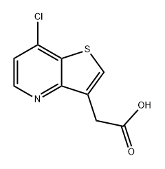 Thieno[3,2-b]pyridine-3-acetic acid, 7-chloro- Structural