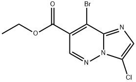 Imidazo[1,2-b]pyridazine-7-carboxylic acid, 8-bromo-3-chloro-, ethyl ester