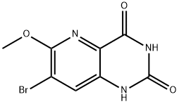 Pyrido[3,2-d]pyrimidine-2,4(1H,3H)-dione, 7-bromo-6-methoxy- Structural