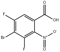 Benzoic acid, 4-bromo-3,5-difluoro-2-nitro- Structural