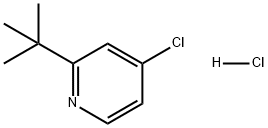 Pyridine, 4-chloro-2-(1,1-dimethylethyl)-, hydrochloride (1:1) Structural