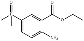 Ethyl 2-amino-5-(dimethylphosphinyl)benzoate Structural