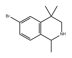Isoquinoline, 6-bromo-1,2,3,4-tetrahydro-1,4,4-trimethyl- Structural