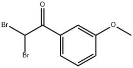 Ethanone, 2,2-dibromo-1-(3-methoxyphenyl)- Structural