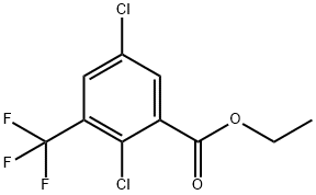 Ethyl 2,5-dichloro-3-(trifluoromethyl)benzoate Structural