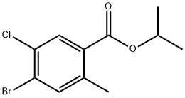 Isopropyl 4-bromo-5-chloro-2-methylbenzoate Structural