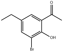 Ethanone, 1-(3-bromo-5-ethyl-2-hydroxyphenyl)- Structural