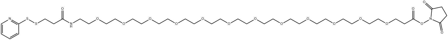 SPDP-PEG12-NHS ester Structural