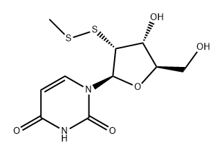 Uridine, 2'-deoxy-2'-(methyldithio)- (9CI) Structural