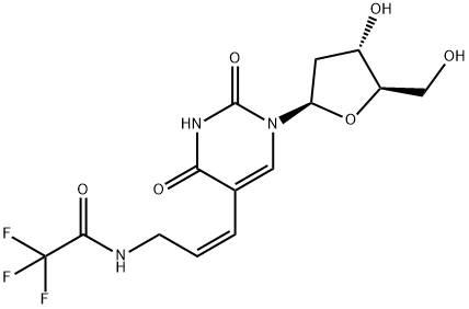 Uridine, 2'-deoxy-5-[(1Z)-3-[(trifluoroacetyl)amino]-1-propenyl]- (9CI) Structural